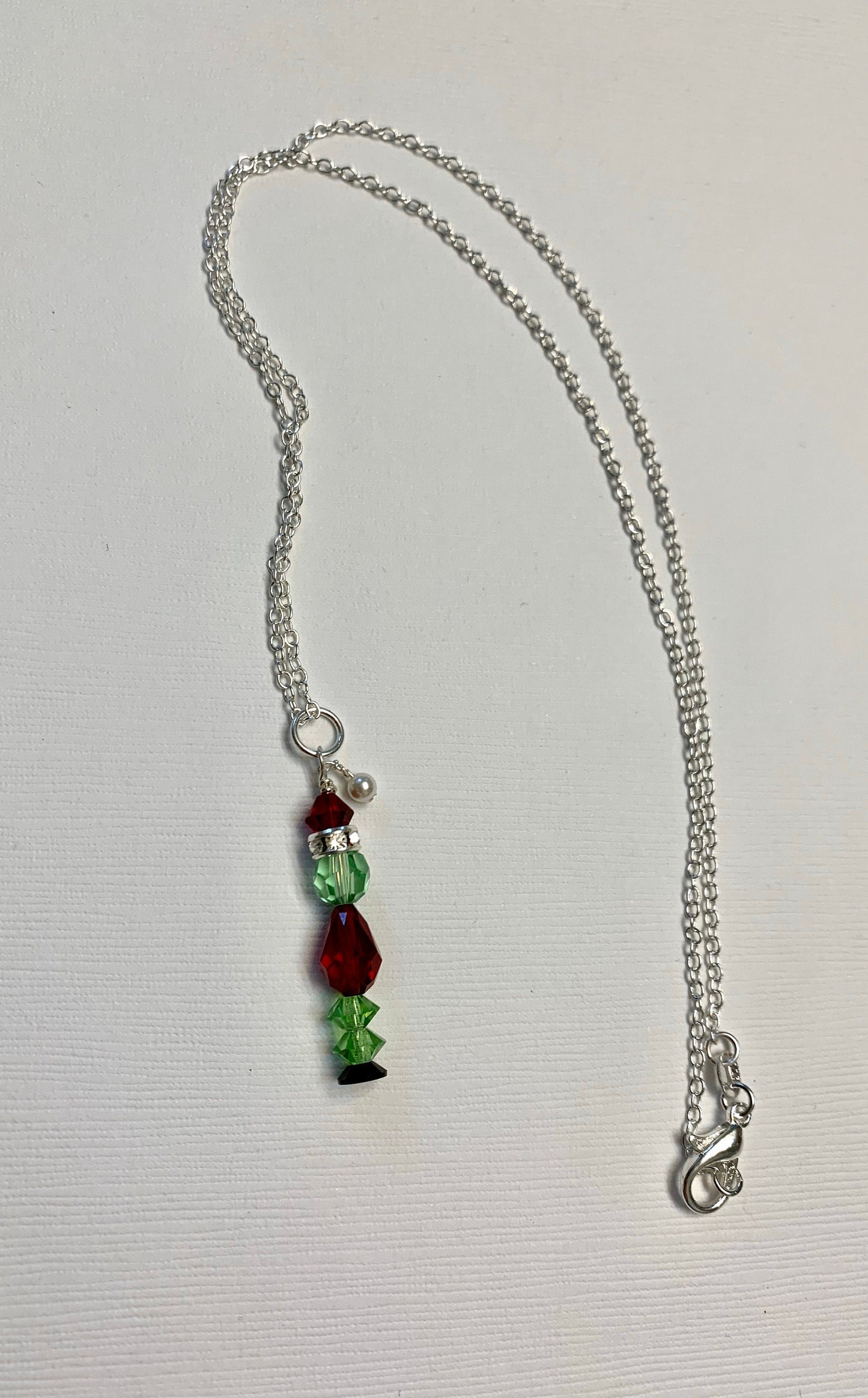 Mean one Crystal sterling silver pendant necklace SEE VIDEO
