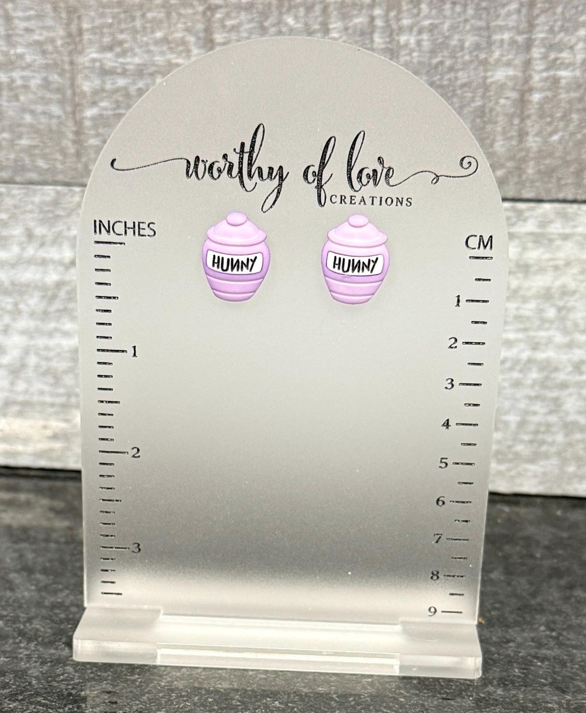 Honey Pot Earrings,honey bear Inspired Stainless Steel