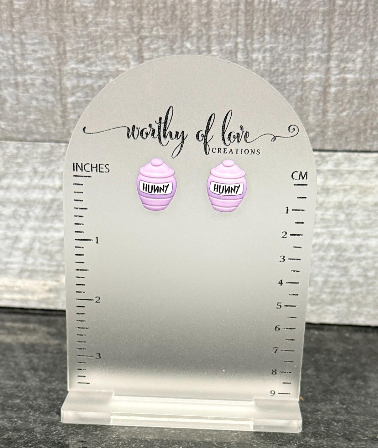 Honey Pot Earrings,honey bear Inspired Stainless Steel