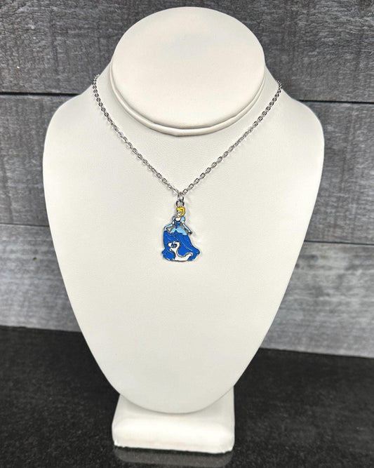 Ella necklace with stainless steel chain