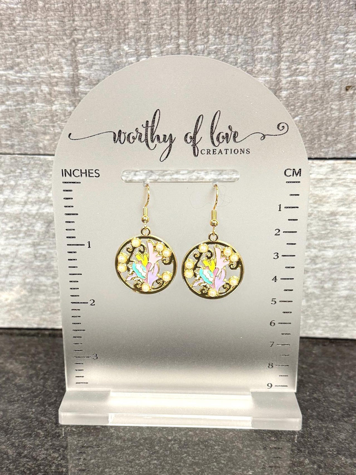 Jellyfish & Coral Earrings: Ocean Life Jewelry