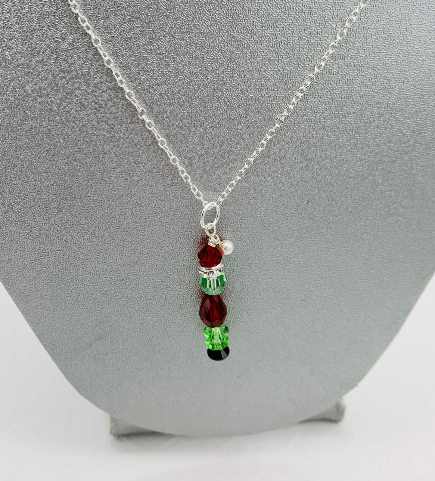 Mean one Crystal sterling silver pendant necklace SEE VIDEO